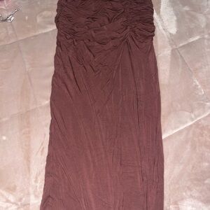 Klassy network brown cinch heavy skirt size small